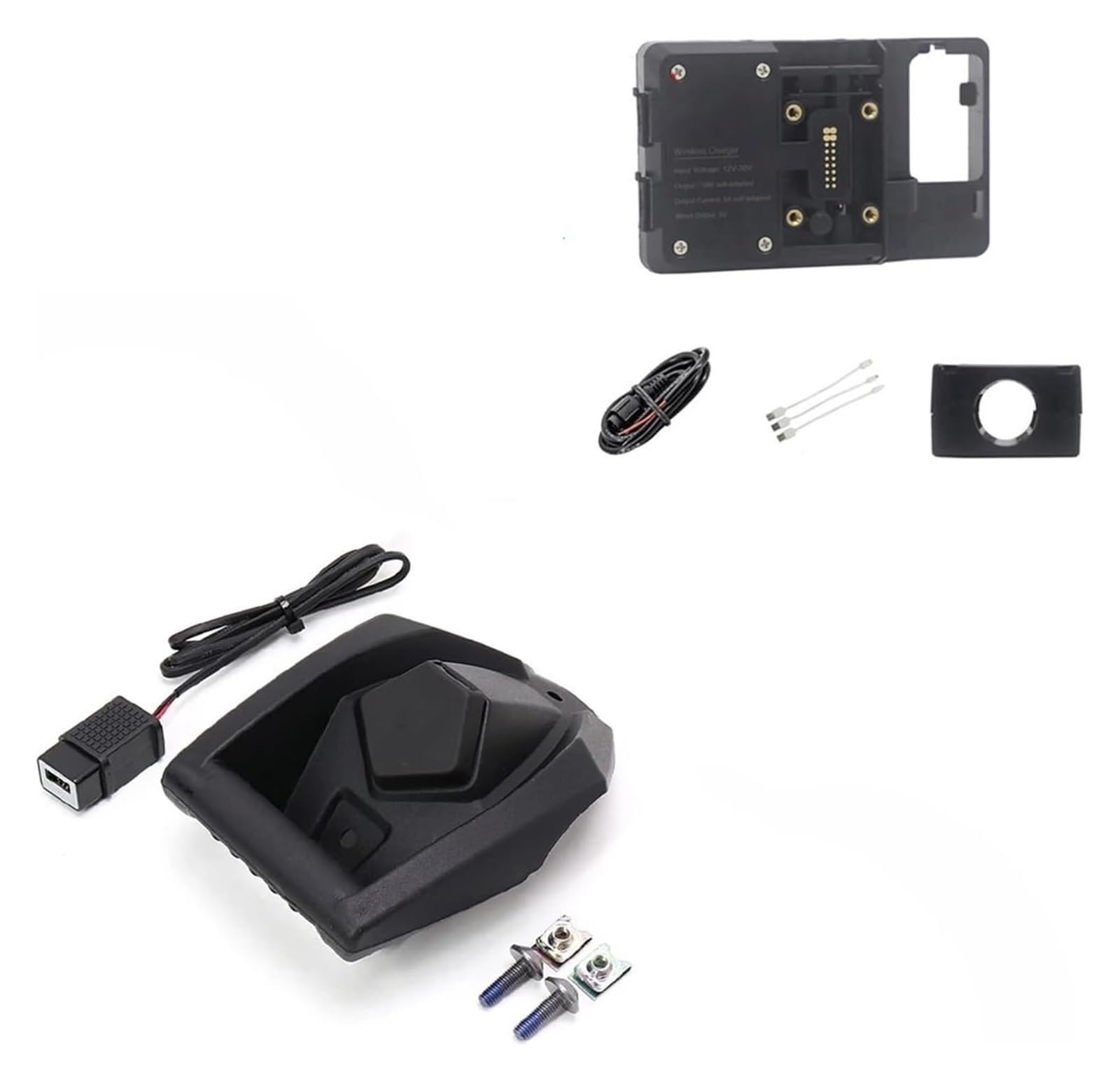 Halterung Navigation Für Xmax Für NMAX 125 Für X-MAX 300 Für N-MAX 155 Motorrad GPS Navigation Halterung Wireless USB Lade Port Halter Halterung(22MM Wireless Holder) von KPVPERPZDF