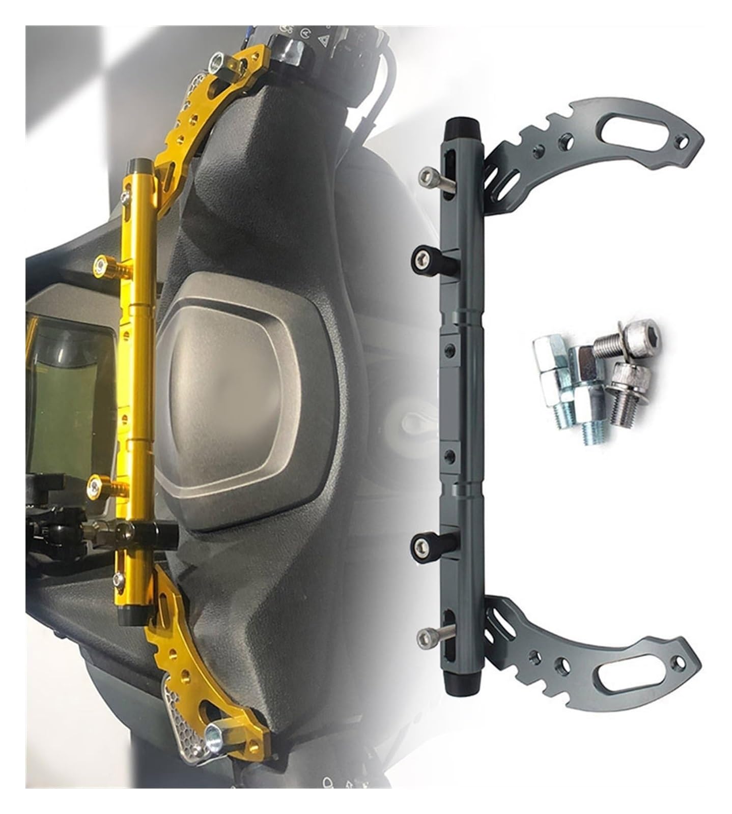 Halterung Navigation Für Y&amaha R7 YZF R7 YZFR7 2021 2022 22mm Feste Richtung Griff Balance Bar Handyhalterung Navigationshalterung Befestigungsstange(Gray) von KPVPERPZDF