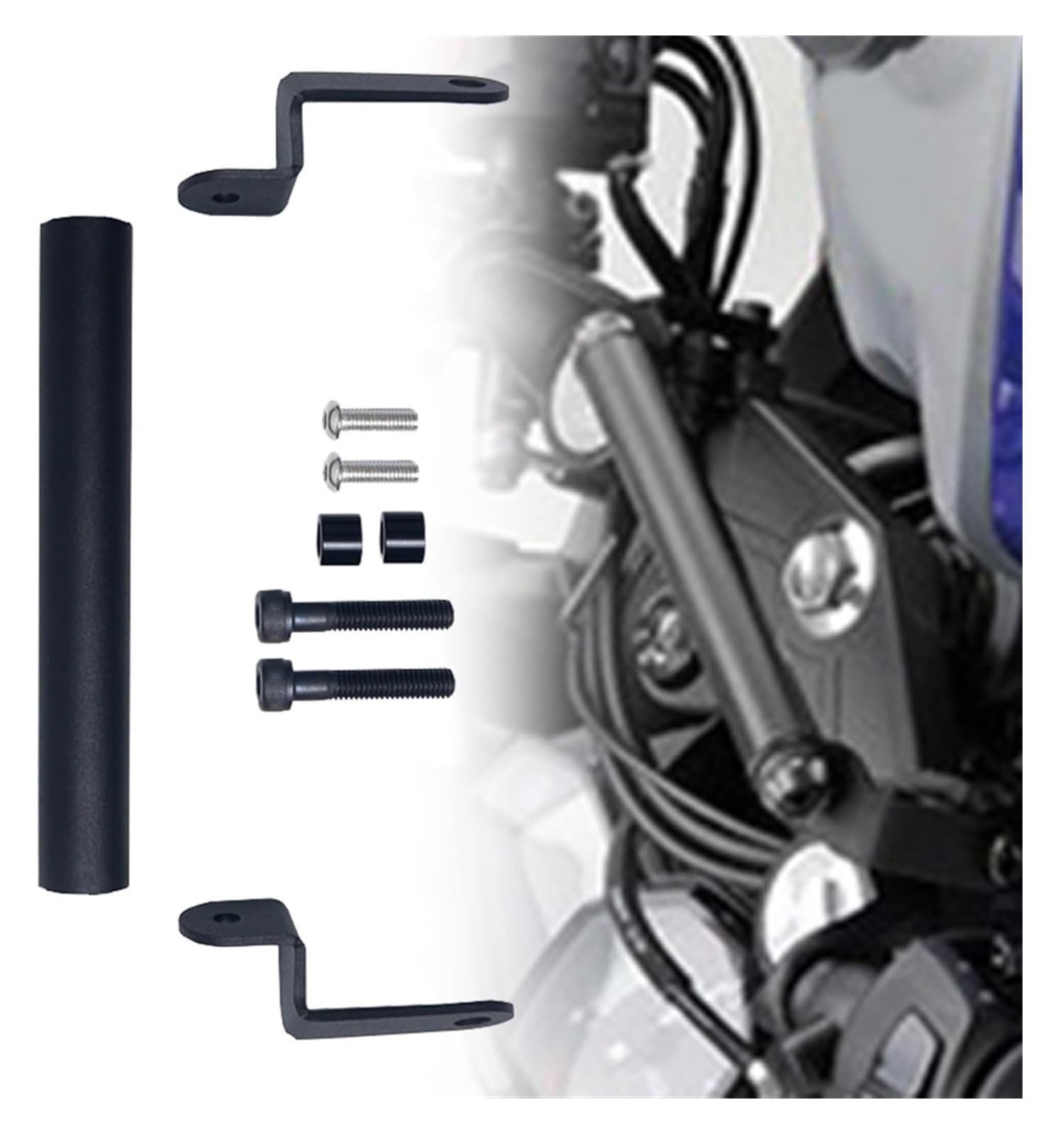 Halterung Navigation Für Y&amaha YZF-R3 YZF-R25 YZF R3 R25 2014-2018 Motorrad-Telefonhalterständer GPS-Navigationsplattenhalterung Zubehör(22MM) von KPVPERPZDF