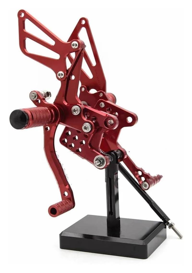 Motorrad Fußrasten Für Suz&uki GSXR1000 2000-2004 GSXR750 GSXR600 1996-2005 Motorrad Fußrasten Rest Fußrastenanlage Hinten Set Fußstütze Pedal Fuss Pflöcke(rot) von KPVPERPZDF