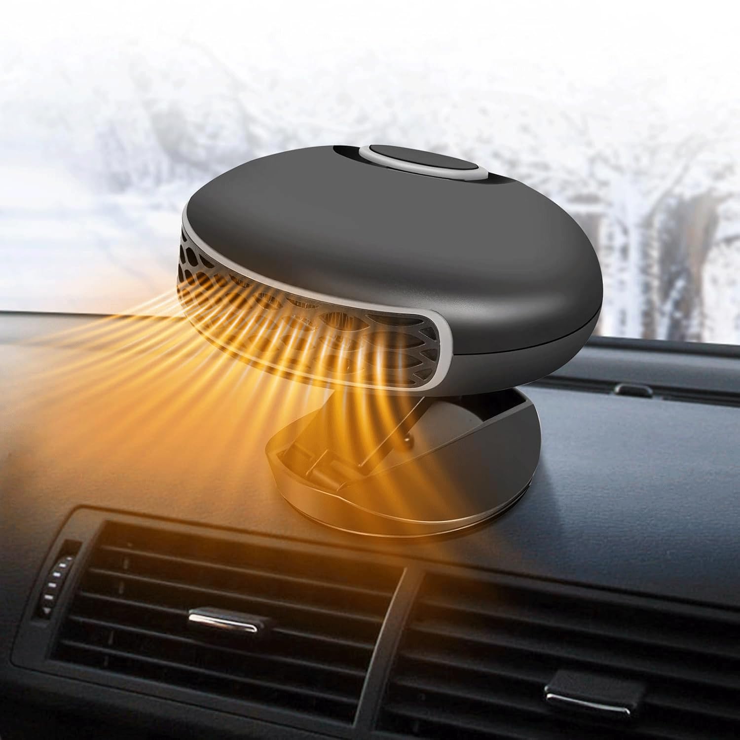 Autoheizung 12 V 150 W, tragbarer Heizlüfter, 12 V für Auto mit Heizung und Kühlung 2-in-1, Enteiser für Windschutzscheibe, schnelle Heizung mit Zigarettenanzünder-Stecker von KQLHLHDYZ