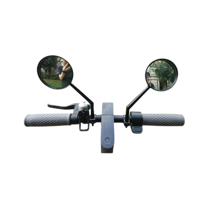 Scooter Spiegel | Fahrradlenkerspiegel | Fahrradspiegel Flugzeugspiegel Design, verstellbare Basis, massives Glas, sichere Verwendung für Fahrrad, Roller Kraiss von KRAISS