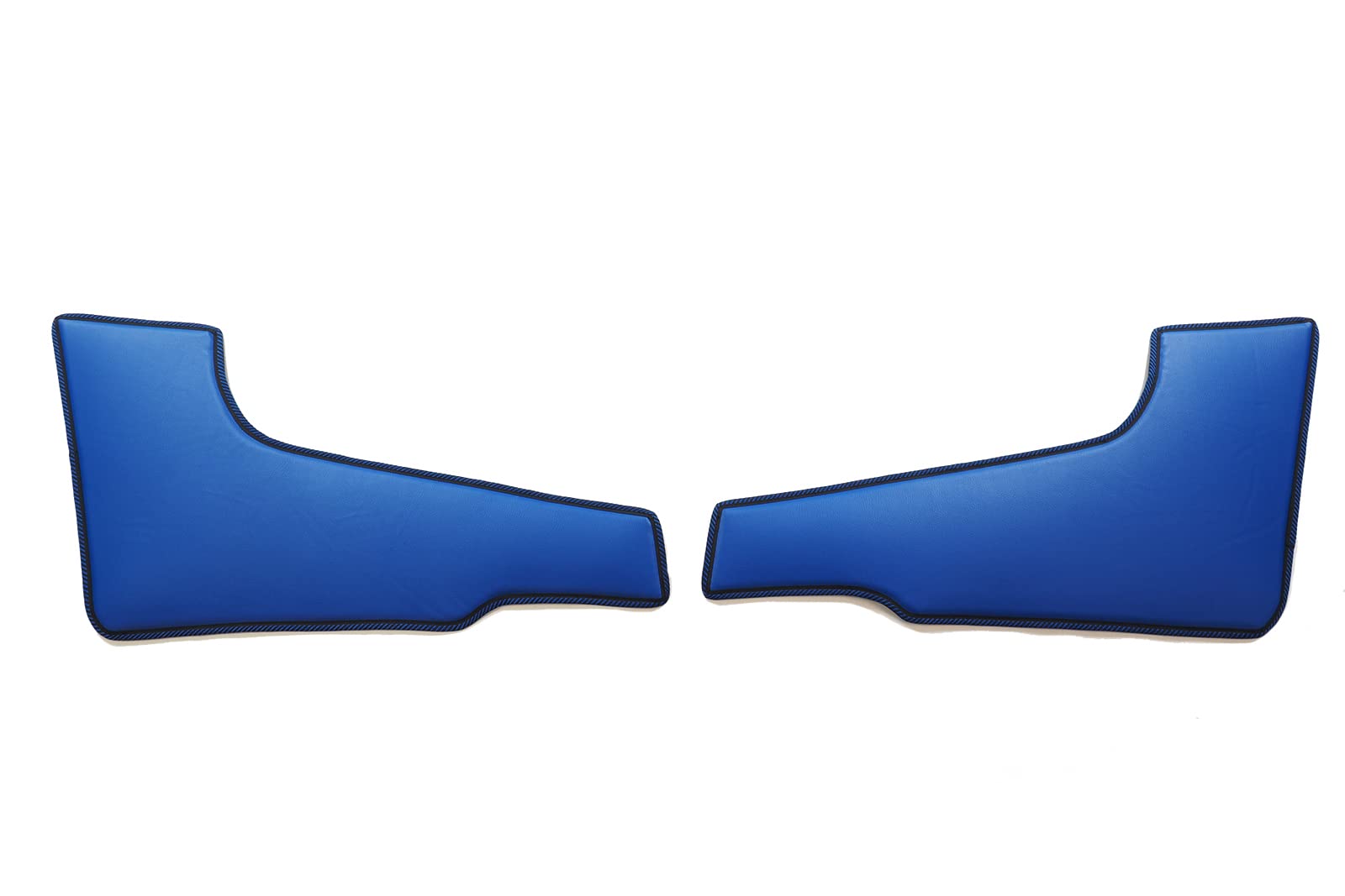 KRAM-TRUCK Autopolster Glatte Seiten für Türen 2er Set Kunstleder kompatibel mit Volvo FH4 ​​2013 10mm Schaumstoff Klettverschluss Abriebfest blau von KRAM-TRUCK