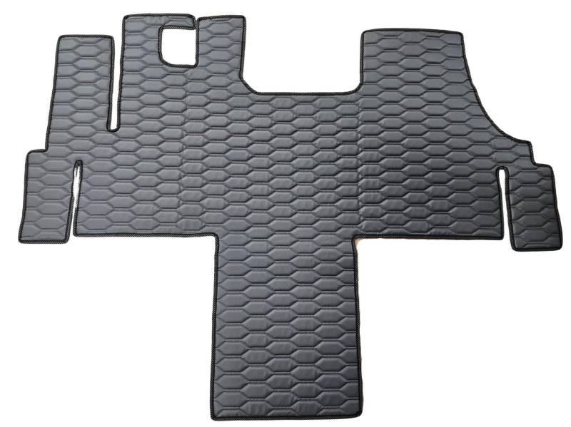 KRAMTRUCK - Bus Fußmatten kompatibel mit Jumper/Boxer/Ducato - gummimatten Auto - Auto teppiche - Passt sowohl zu Versionen mit Zwei als auch mit einem Beifahrersitz (Graphit) von KRAM-TRUCK
