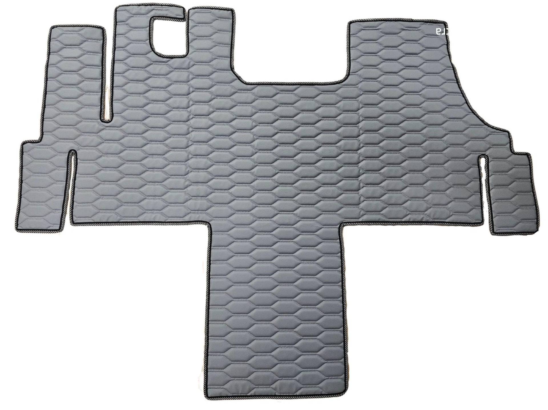 KRAMTRUCK - Bus Fußmatten kompatibel mit Jumper/Boxer/Ducato - gummimatten Auto - Auto teppiche - Passt sowohl zu Versionen mit Zwei als auch mit einem Beifahrersitz (Grau) von KRAM-TRUCK
