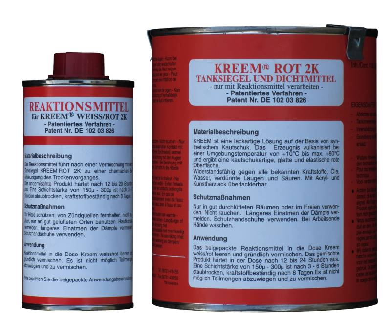 Kreem ROT 2K Tanksiegel 2-teilig 1,3kg von Kreem