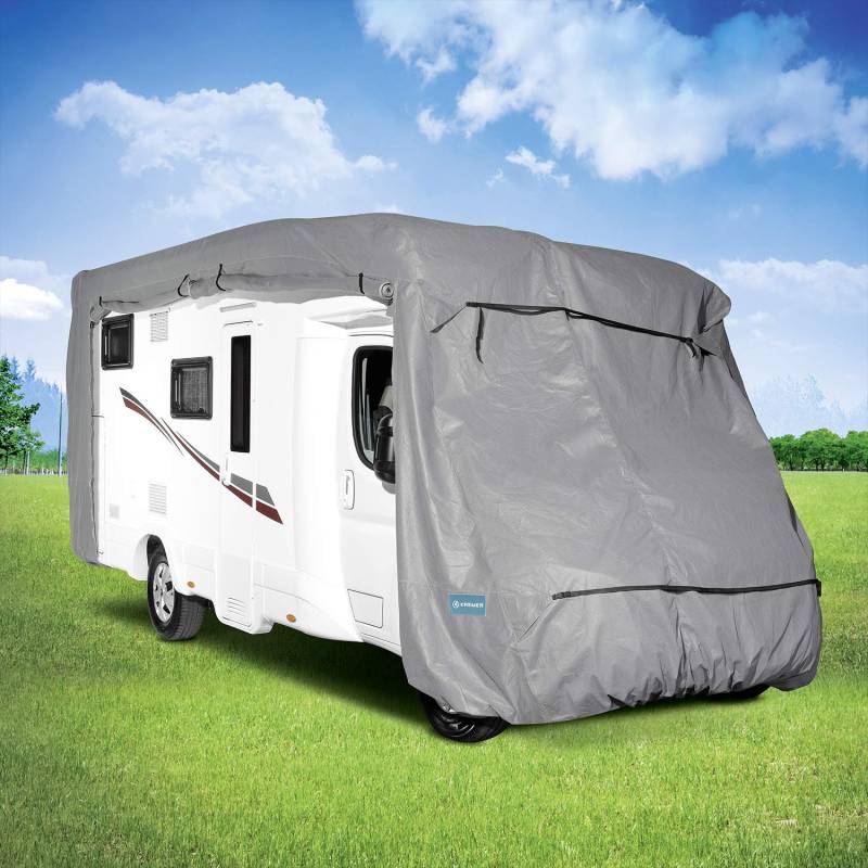 KREMER - Wohnmobil-Abdeckplane für Wohnmobile, Camping, Outdoor (L) 710 × 240 × 275 cm (L × B × H) von KREMER