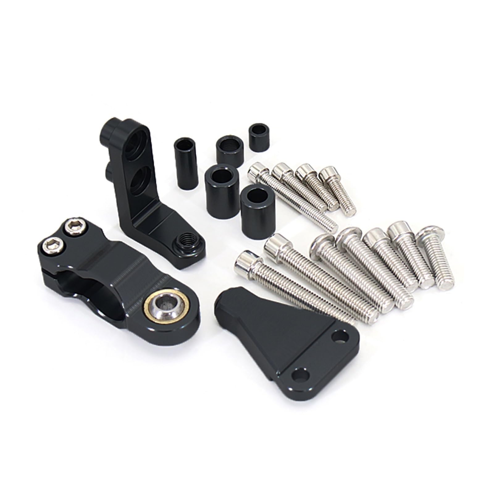 KRFDSV Lenkungsdämpfe Stabilizer Kompatibel Mit Aprilia Für RS660 2021 2022 2023 Motorrad CNC Stoßdämpfer Lenkungsstabilisator Linear Invertiert Montage BRAC Zubehör(C) von KRFDSV