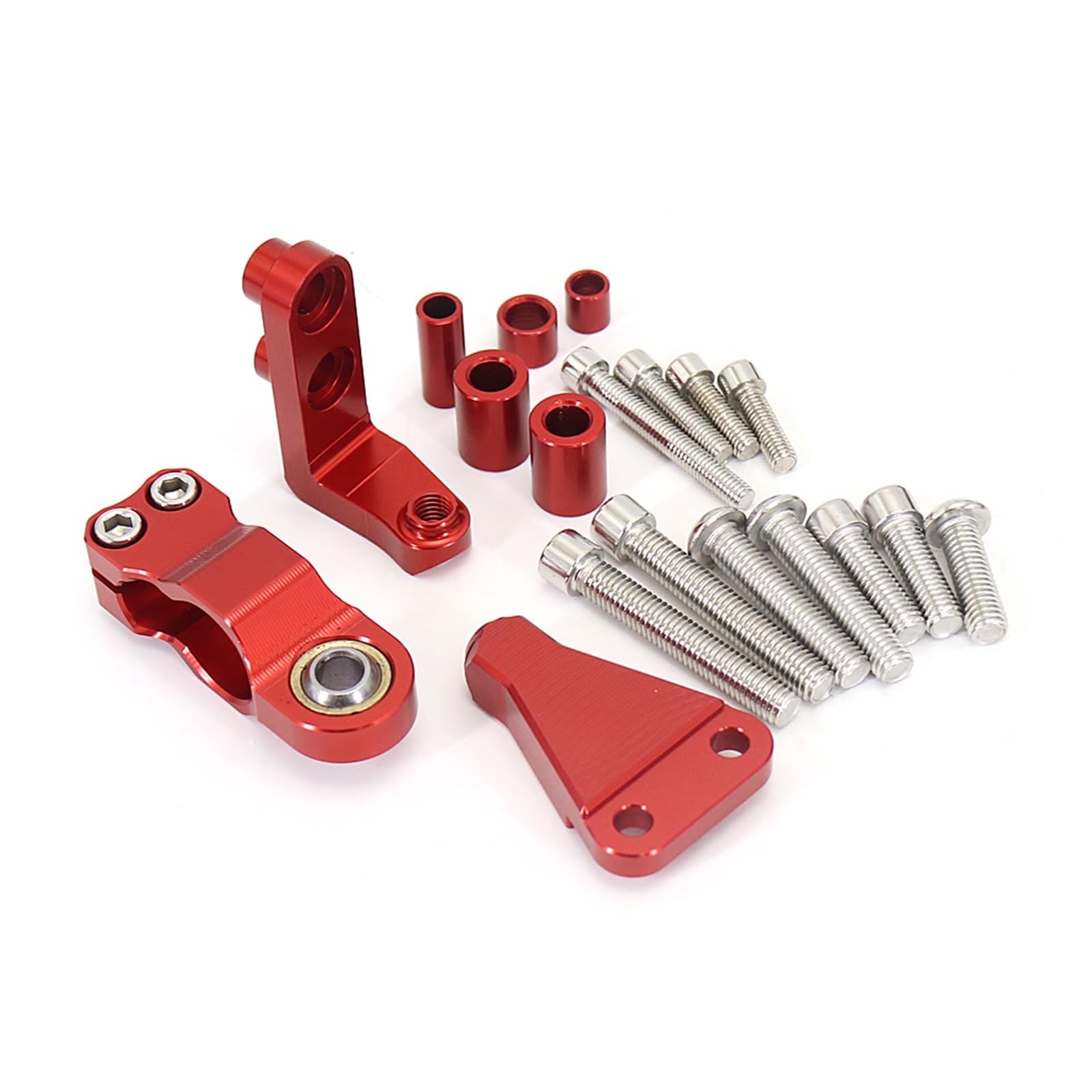 KRFDSV Lenkungsdämpfe Stabilizer Kompatibel Mit Aprilia Für RS660 2021 2022 2023 Motorrad CNC Stoßdämpfer Lenkungsstabilisator Linear Invertiert Montage BRAC Zubehör(D) von KRFDSV
