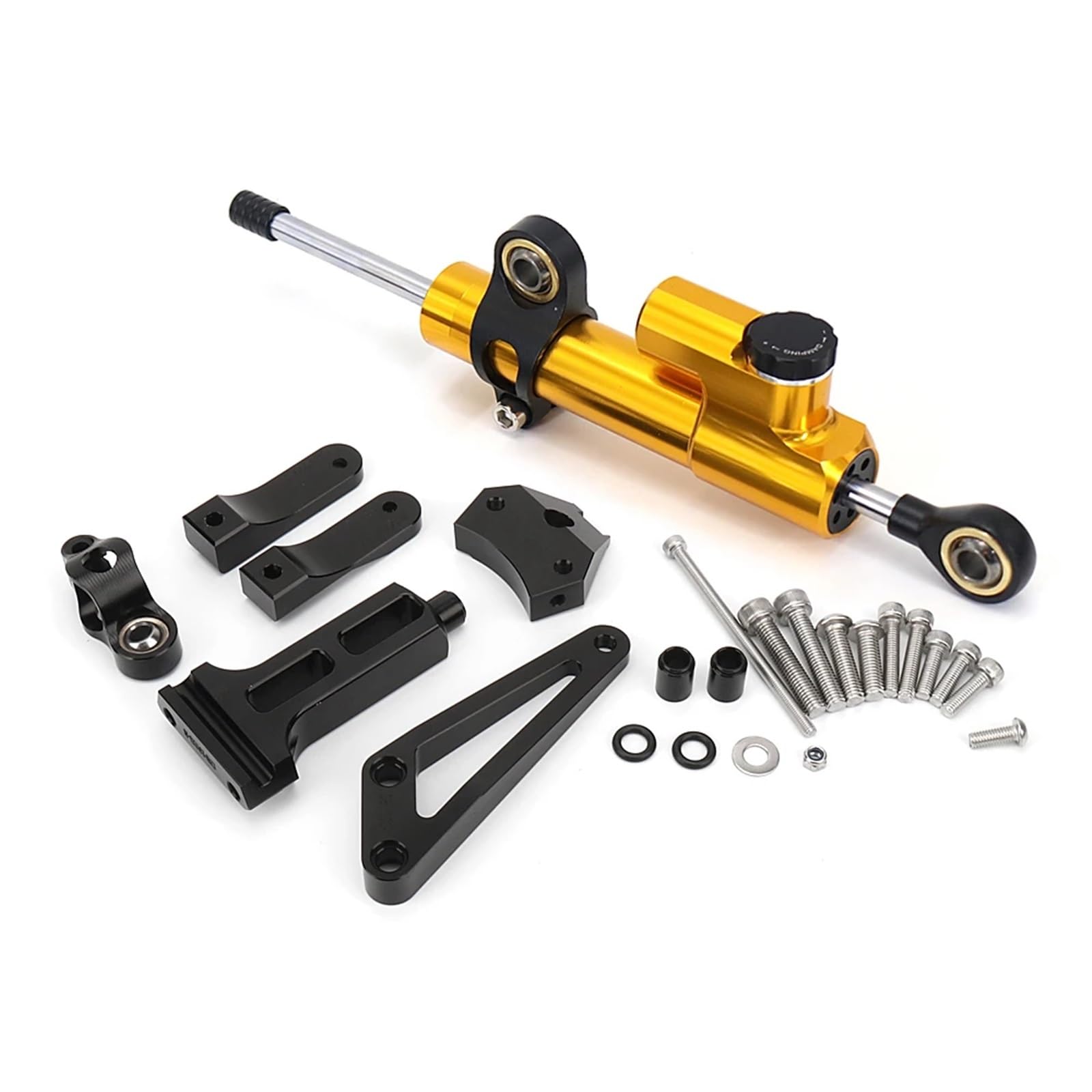 KRFDSV Lenkungsdämpfe Stabilizer Kompatibel Mit CB1300 2003-2011 CNC Aluminium Motorradzubehör Dämpfer Lenkung Stabilisieren Kontrolle Motorrad Lenkung Dämpfer Stoßdämpfer(F) von KRFDSV