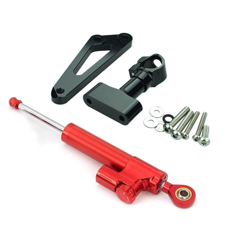 KRFDSV Lenkungsdämpfe Stabilizer Kompatibel Mit CB600F Für Hornet 2007-2016 Stabilisator Lenkungsdämpfer Montagehalterung Kit Moto Lenkungsdämpfer Stoßdämpfer Zubehör(E) von KRFDSV