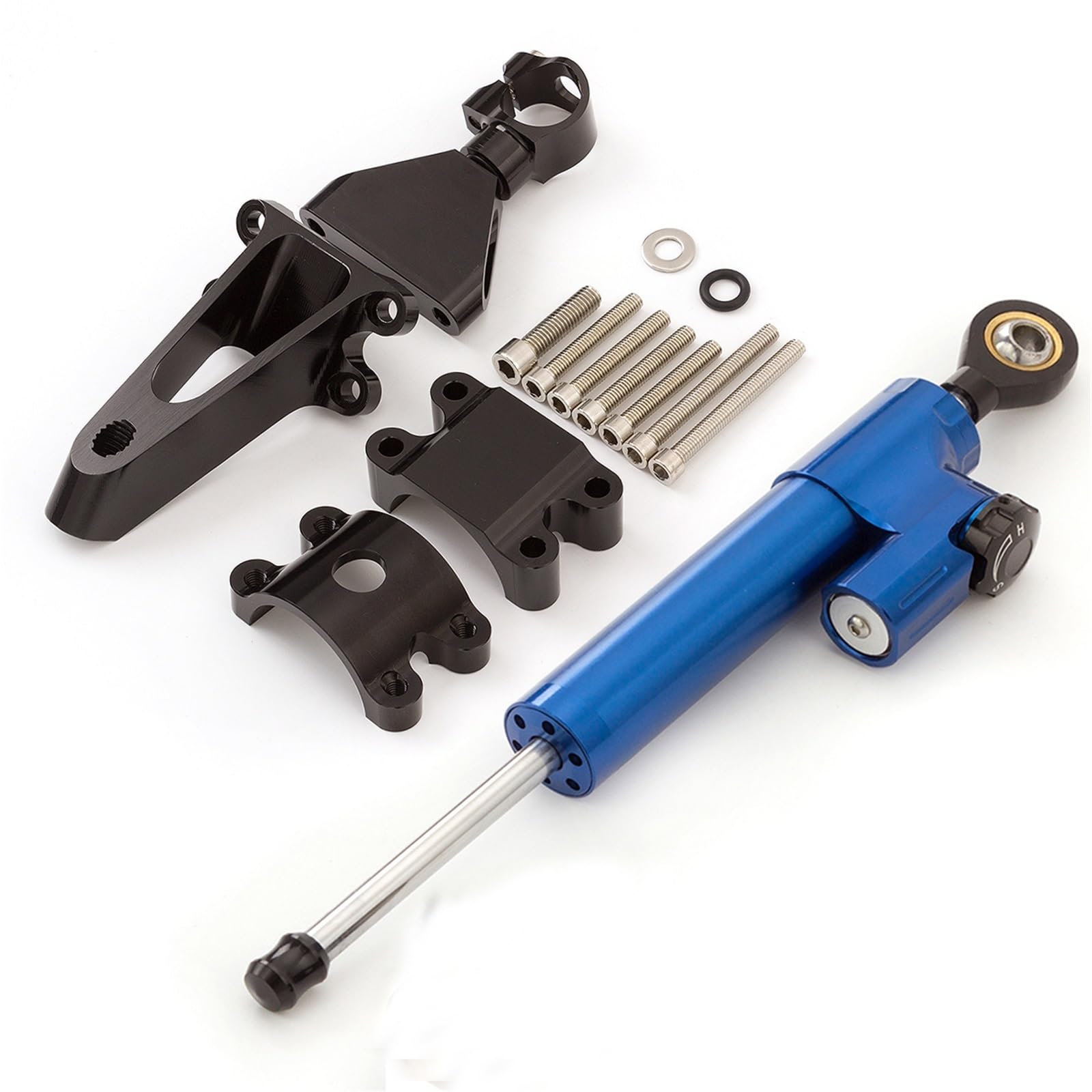 KRFDSV Lenkungsdämpfe Stabilizer Kompatibel Mit CBR600 Für F4i 1999-2007 Lenkungsdämpfer-Stabilisator Motorrad-Dämpfer-Halterungs-Unterstützungs-Kit Moto-Lenkungsdämpfer-Stoßdämpfer(E) von KRFDSV