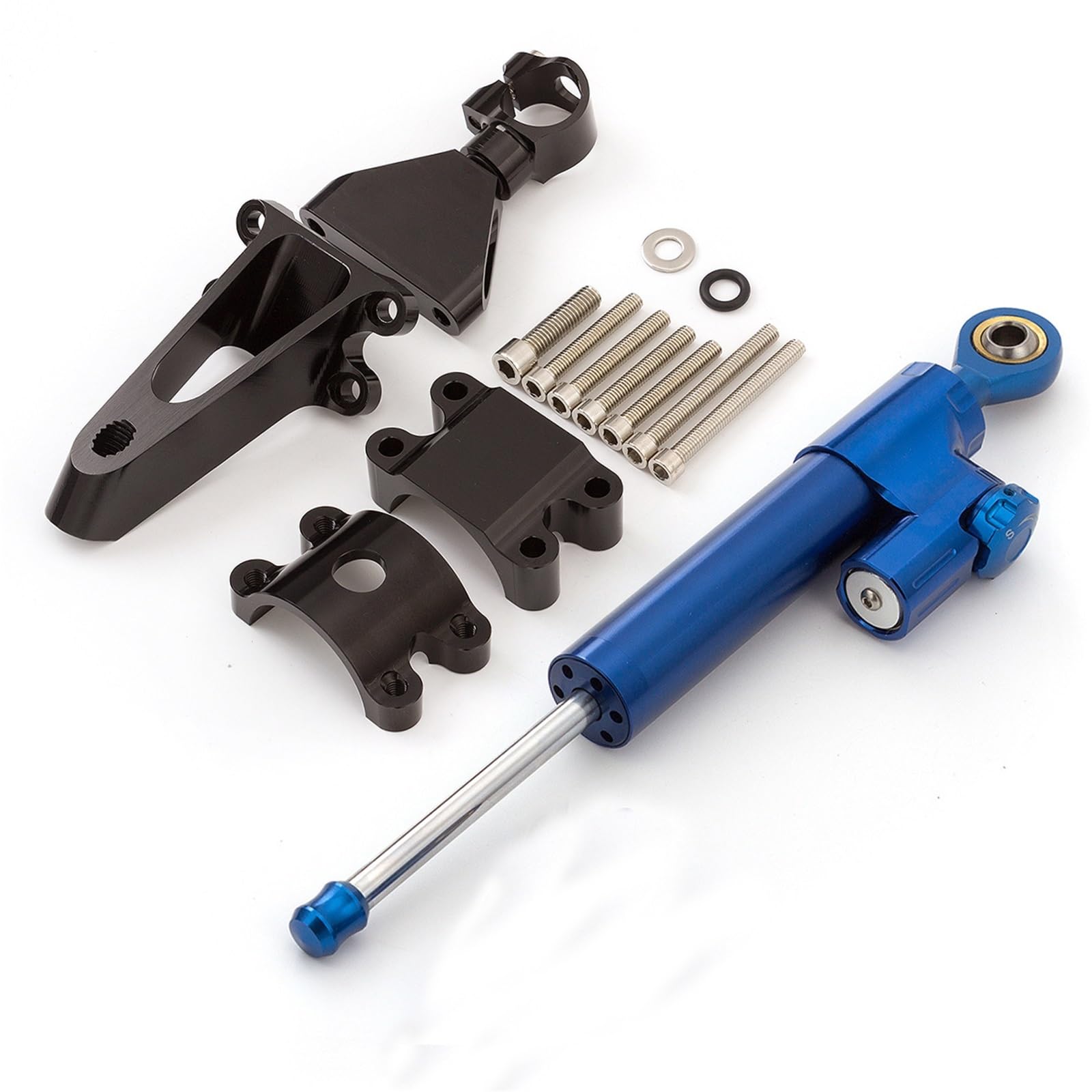 KRFDSV Lenkungsdämpfe Stabilizer Kompatibel Mit CBR600 Für F4i 1999-2007 Lenkungsdämpfer-Stabilisator Motorrad-Dämpfer-Halterungs-Unterstützungs-Kit Moto-Lenkungsdämpfer-Stoßdämpfer(G) von KRFDSV