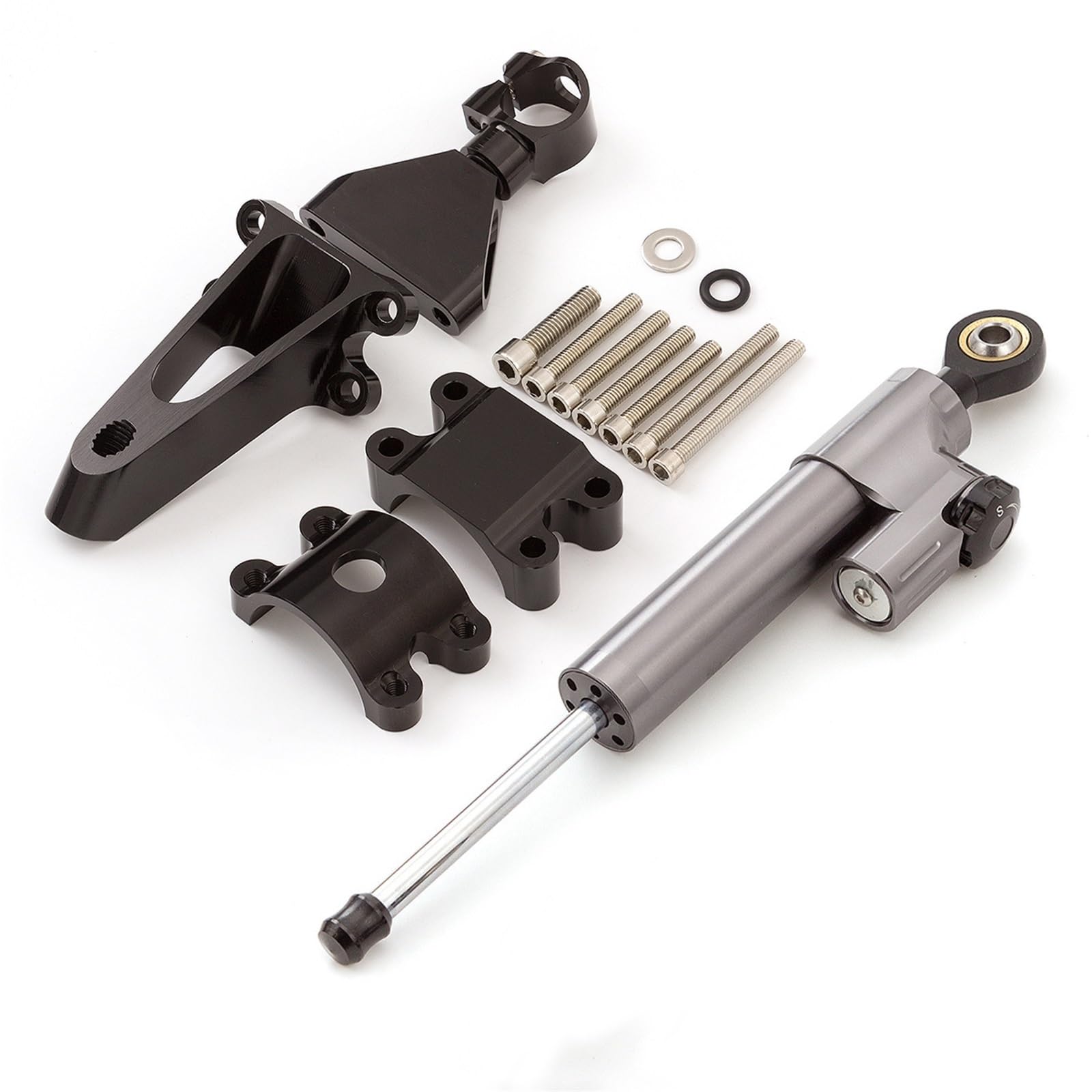 KRFDSV Lenkungsdämpfe Stabilizer Kompatibel Mit CBR600 Für F4i 1999-2007 Lenkungsdämpfer-Stabilisator Motorrad-Dämpfer-Halterungs-Unterstützungs-Kit Moto-Lenkungsdämpfer-Stoßdämpfer(H) von KRFDSV