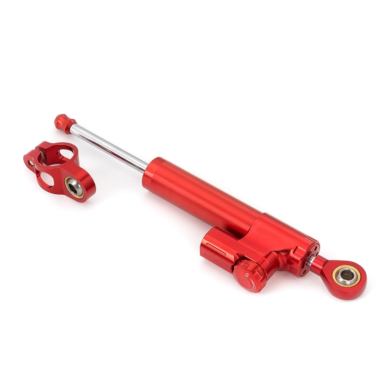 KRFDSV Lenkungsdämpfe Stabilizer Kompatibel Mit CBR600RR 2005-2006 Motorrad Aluminium Lenkung Stabilisieren Dämpfer Halterung Unterstützung Montage Kit Moto Lenkung Dämpfer Schock(Red,A) von KRFDSV