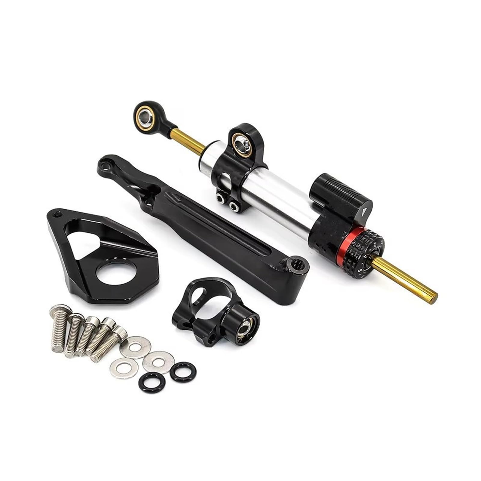 KRFDSV Lenkungsdämpfe Stabilizer Kompatibel Mit CBR600RR 2005-2006 Motorrad-Lenkungsdämpfer-Stabilisator Linear Reversed Control Bracket Moto Lenkungsdämpfer Stoßdämpfer(C) von KRFDSV