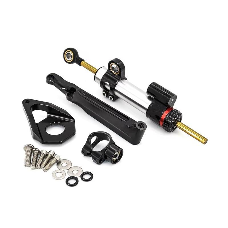 KRFDSV Lenkungsdämpfe Stabilizer Kompatibel Mit CBR600RR 2005-2006 Motorrad-Lenkungsdämpfer-Stabilisator Linear Reversed Control Bracket Moto Lenkungsdämpfer Stoßdämpfer(C) von KRFDSV
