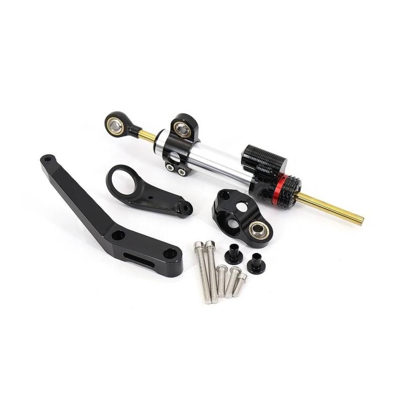 KRFDSV Lenkungsdämpfe Stabilizer Kompatibel Mit CBR929RR 2000-2001 Motorrad-Lenkungsdämpfer Moto-Lenkungsdämpfer Stoßdämpfer Motorrad-Absorber-Stabilisator Zubehör(Black,C) von KRFDSV
