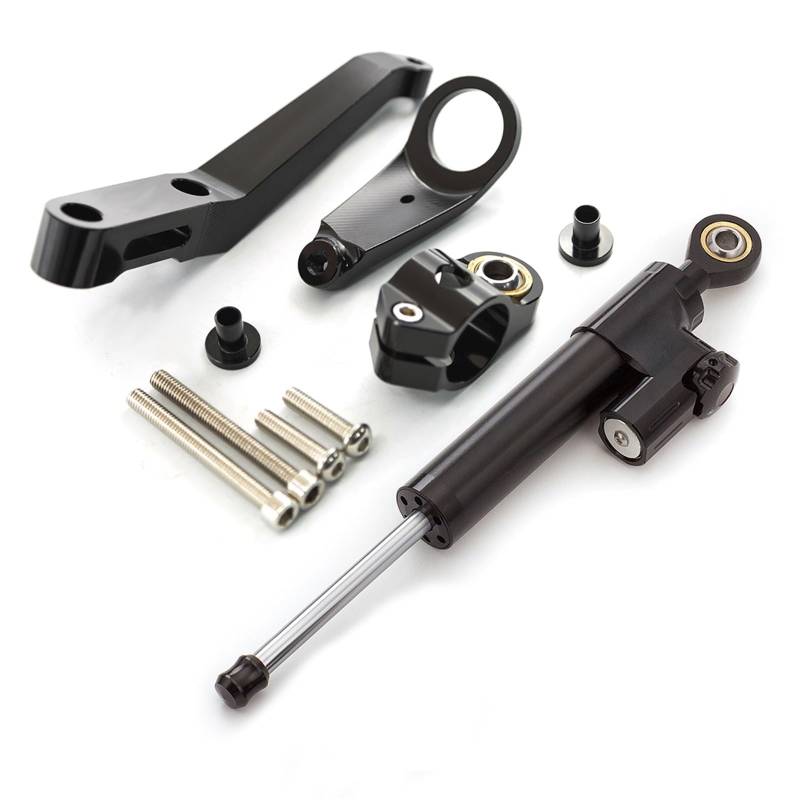 KRFDSV Lenkungsdämpfe Stabilizer Kompatibel Mit CBR954RR 2002-2003 Carbon Motorrad Lenkungsdämpfer Montagesatz Unterstützung Halterung Stabilisator Moto Lenkungsdämpfer Stoßdämpfer(B) von KRFDSV