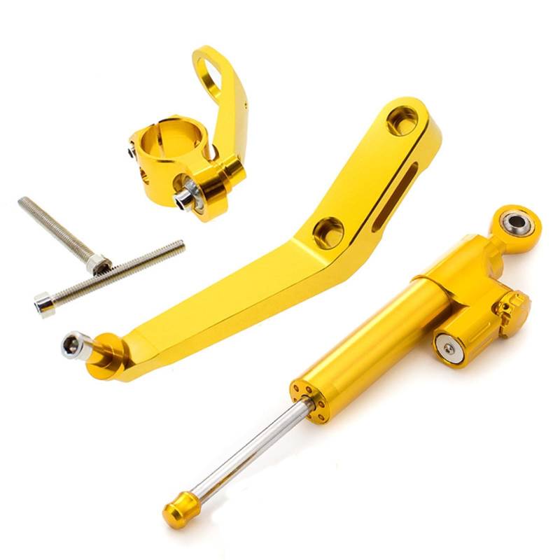 KRFDSV Lenkungsdämpfe Stabilizer Kompatibel Mit CBR954RR 2002-2003 Carbon Motorrad Lenkungsdämpfer Montagesatz Unterstützung Halterung Stabilisator Moto Lenkungsdämpfer Stoßdämpfer(D) von KRFDSV