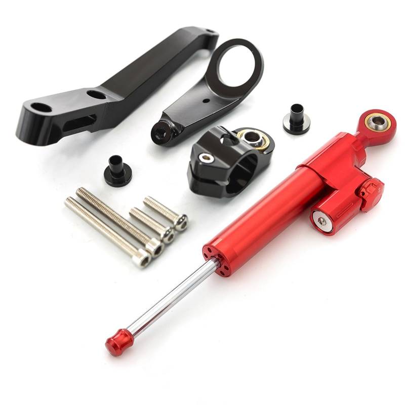 KRFDSV Lenkungsdämpfe Stabilizer Kompatibel Mit CBR954RR 2002-2003 Carbon Motorrad Lenkungsdämpfer Montagesatz Unterstützung Halterung Stabilisator Moto Lenkungsdämpfer Stoßdämpfer(H) von KRFDSV