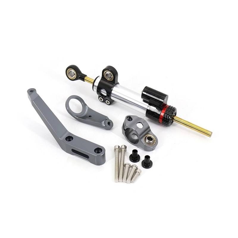 KRFDSV Lenkungsdämpfe Stabilizer Kompatibel Mit CBR954RR 2002-2003 Motorrad-Lenkungsstabilisierungsdämpferhalterung Motorrad-Lenkungsdämpfer-Stoßdämpfer Motorradzubehör(Silver,C) von KRFDSV