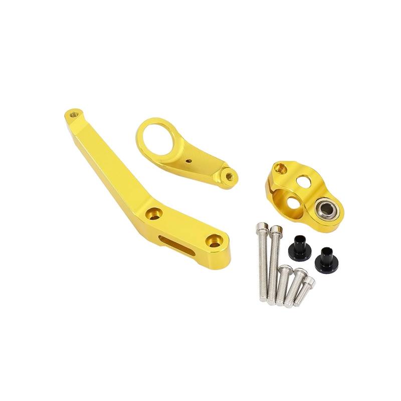 KRFDSV Lenkungsdämpfe Stabilizer Kompatibel Mit CBR954RR 2002-2003 Motorrad-Lenkungsstabilisierungsdämpferhalterung Motorrad-Lenkungsdämpfer-Stoßdämpfer Motorradzubehör(Yellow,A) von KRFDSV