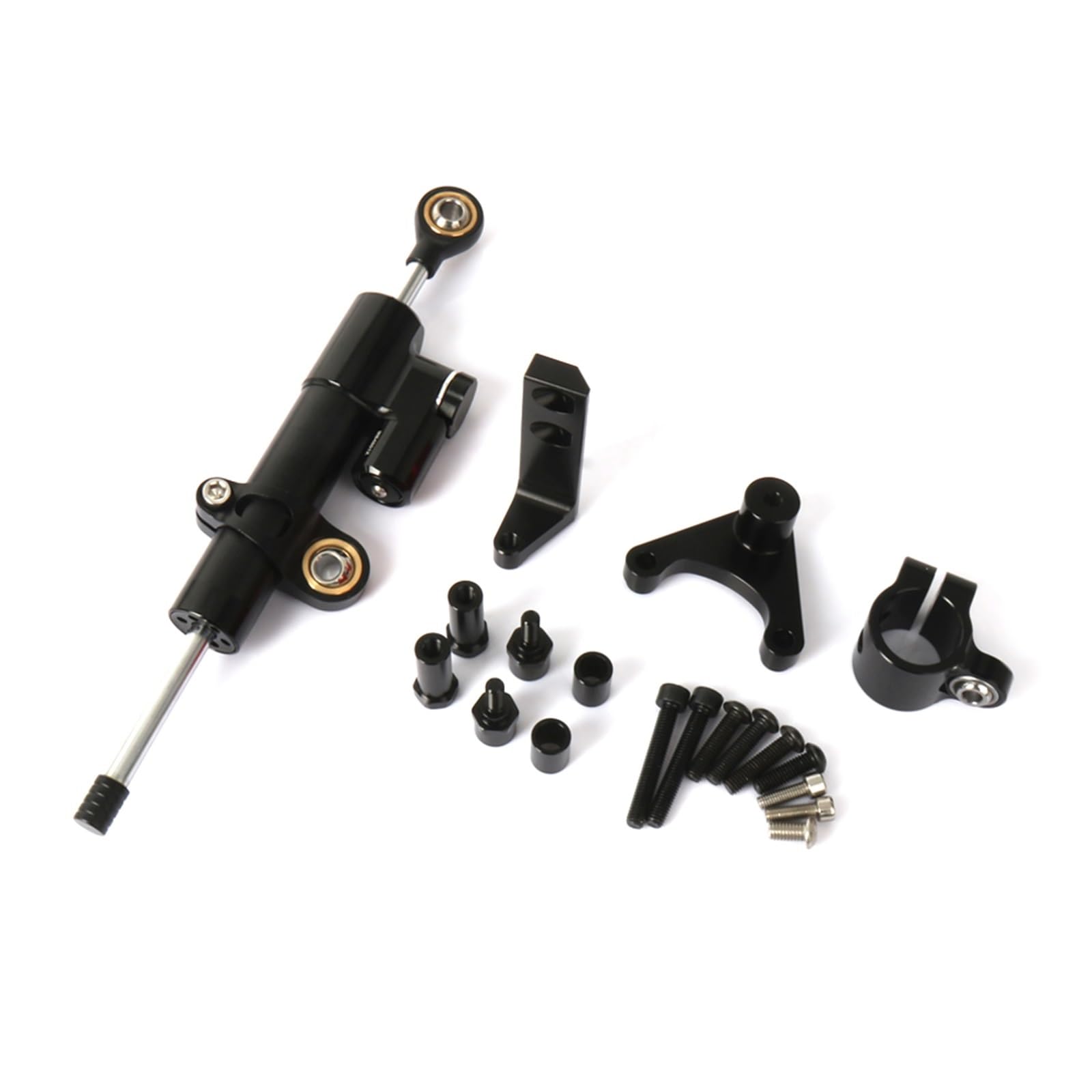 KRFDSV Lenkungsdämpfe Stabilizer Kompatibel Mit Ducati Für Hypermotard 950 SP Motorrad-Lenkungsdämpfer-Stabilisator-Halterungs-Unterstützungs-Kit Motorradzubehör(Black,D) von KRFDSV