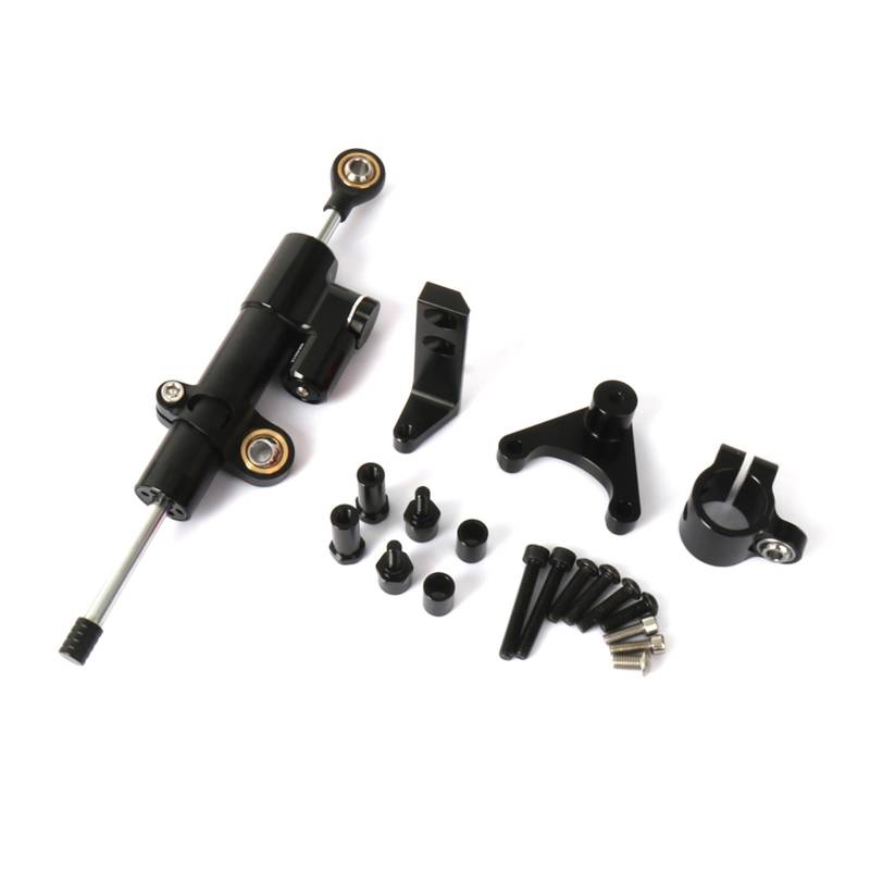 KRFDSV Lenkungsdämpfe Stabilizer Kompatibel Mit Ducati Für Hypermotard 950 SP Motorrad-Lenkungsdämpfer-Stabilisator-Halterungs-Unterstützungs-Kit Motorradzubehör(Black,D) von KRFDSV