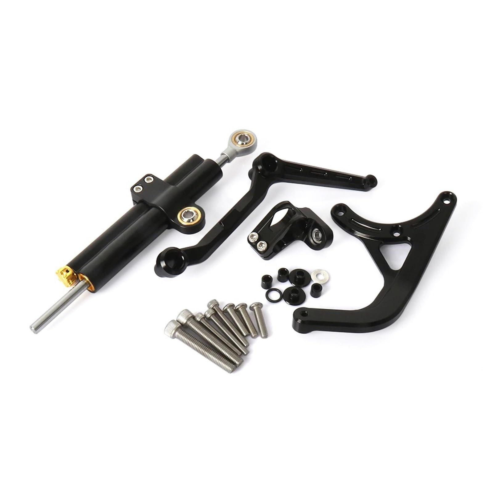 KRFDSV Lenkungsdämpfe Stabilizer Kompatibel Mit Ducati Für Multistrada V4 S 2021-2024 Motorrad-Lenkungsdämpfer Moto-Lenkungsdämpfer Stoßdämpfer Motorrad-Absorber-Stabilisator(Black,B) von KRFDSV