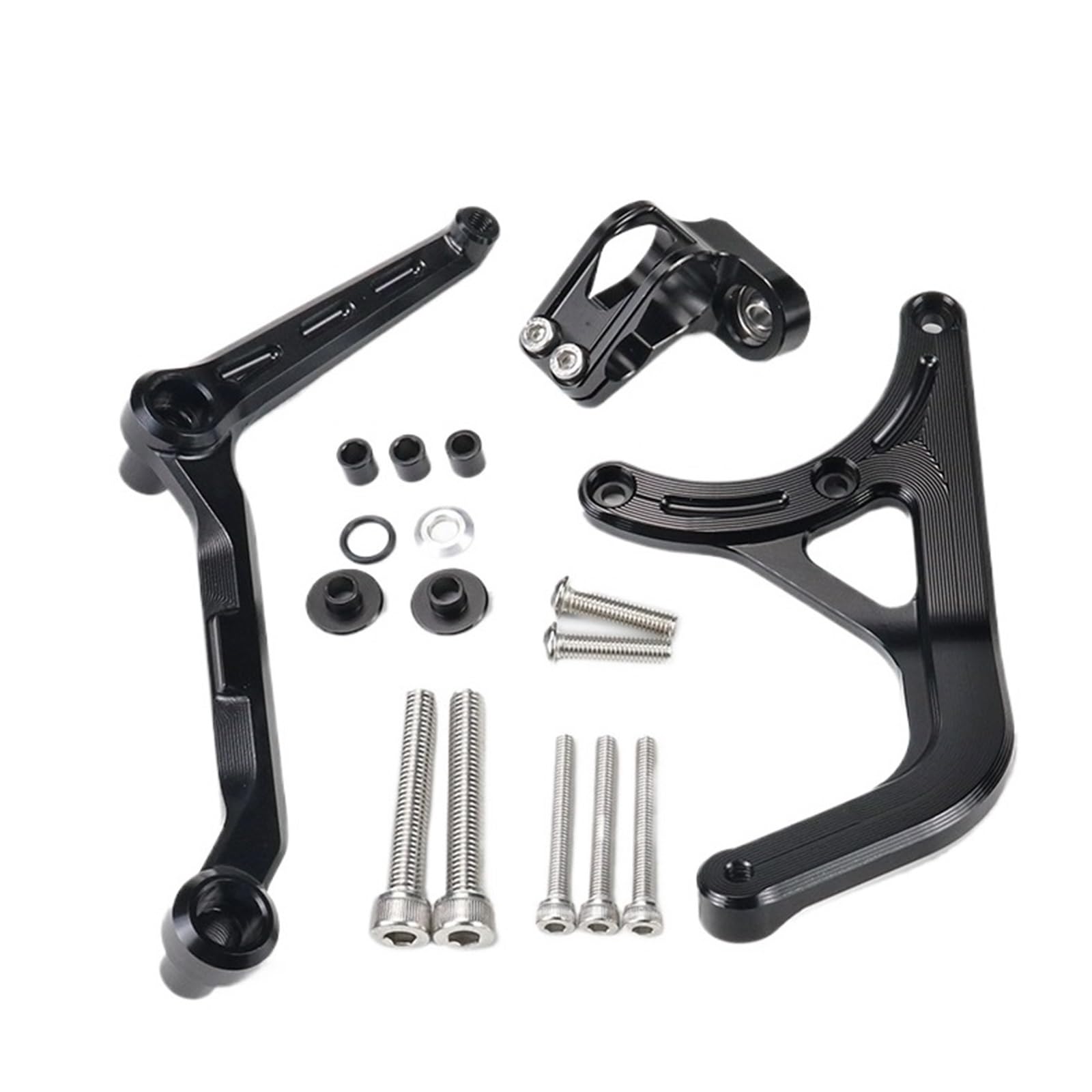 KRFDSV Lenkungsdämpfe Stabilizer Kompatibel Mit Ducati Für Multistrada V4S 2021 2022 Motorrad-Lenkungsdämpfer Moto-Lenkungsdämpfer Stoßdämpfer Motorrad-Absorber-Stabilisator(Black,A) von KRFDSV
