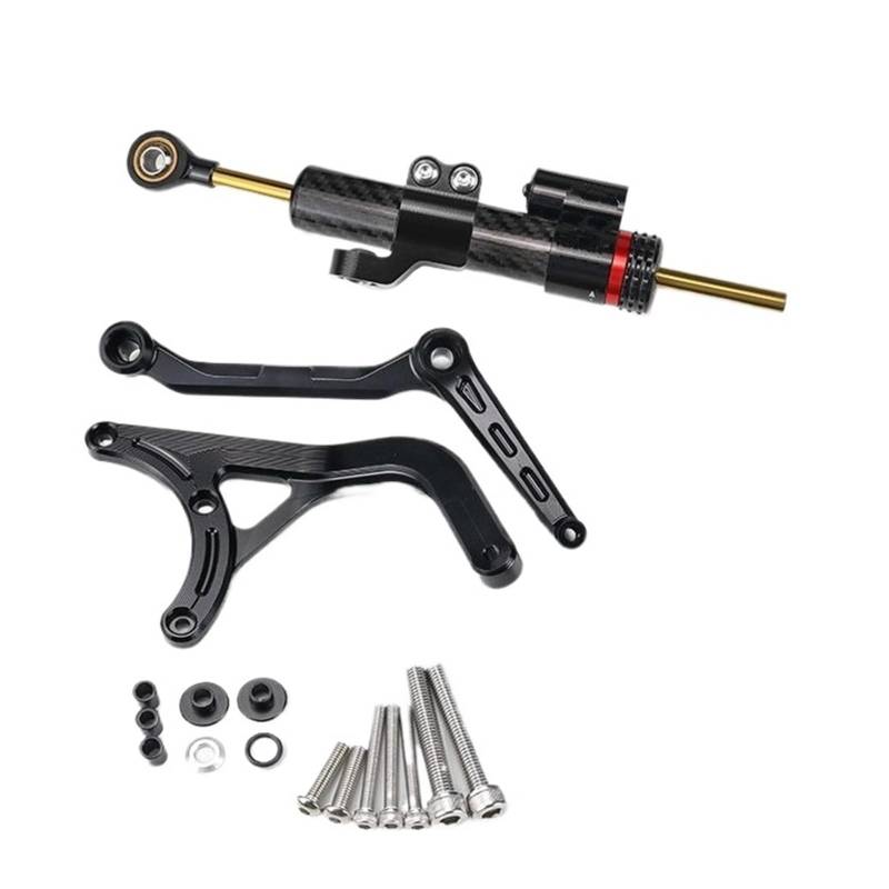 KRFDSV Lenkungsdämpfe Stabilizer Kompatibel Mit Ducati Für Multistrada V4S 2021 2022 Motorrad-Lenkungsdämpfer Moto-Lenkungsdämpfer Stoßdämpfer Motorrad-Absorber-Stabilisator(Black,B) von KRFDSV