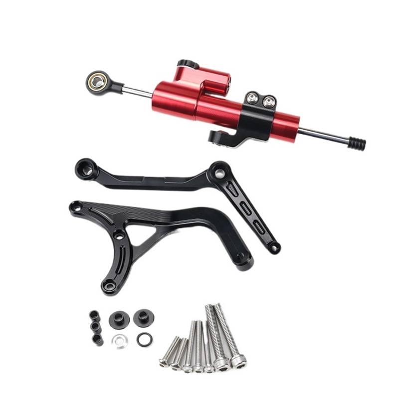 KRFDSV Lenkungsdämpfe Stabilizer Kompatibel Mit Ducati Für Multistrada V4S 2021 2022 Motorrad-Lenkungsdämpfer Moto-Lenkungsdämpfer Stoßdämpfer Motorrad-Absorber-Stabilisator(Black,D) von KRFDSV