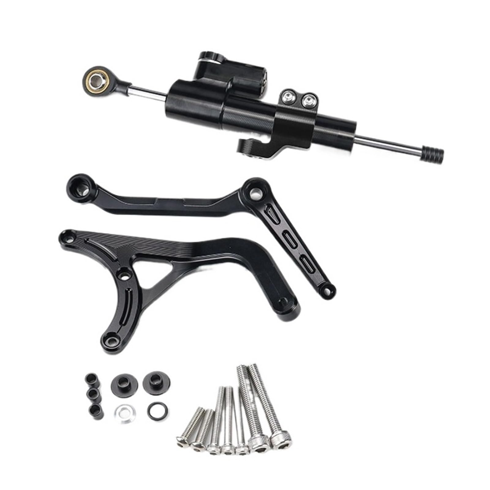 KRFDSV Lenkungsdämpfe Stabilizer Kompatibel Mit Ducati Für Multistrada V4S 2021 2022 Motorrad-Lenkungsdämpfer Moto-Lenkungsdämpfer Stoßdämpfer Motorrad-Absorber-Stabilisator(Black,E) von KRFDSV