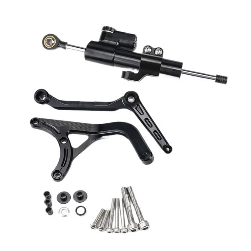 KRFDSV Lenkungsdämpfe Stabilizer Kompatibel Mit Ducati Für Multistrada V4S 2021 2022 Motorrad-Lenkungsdämpfer Moto-Lenkungsdämpfer Stoßdämpfer Motorrad-Absorber-Stabilisator(Black,E) von KRFDSV
