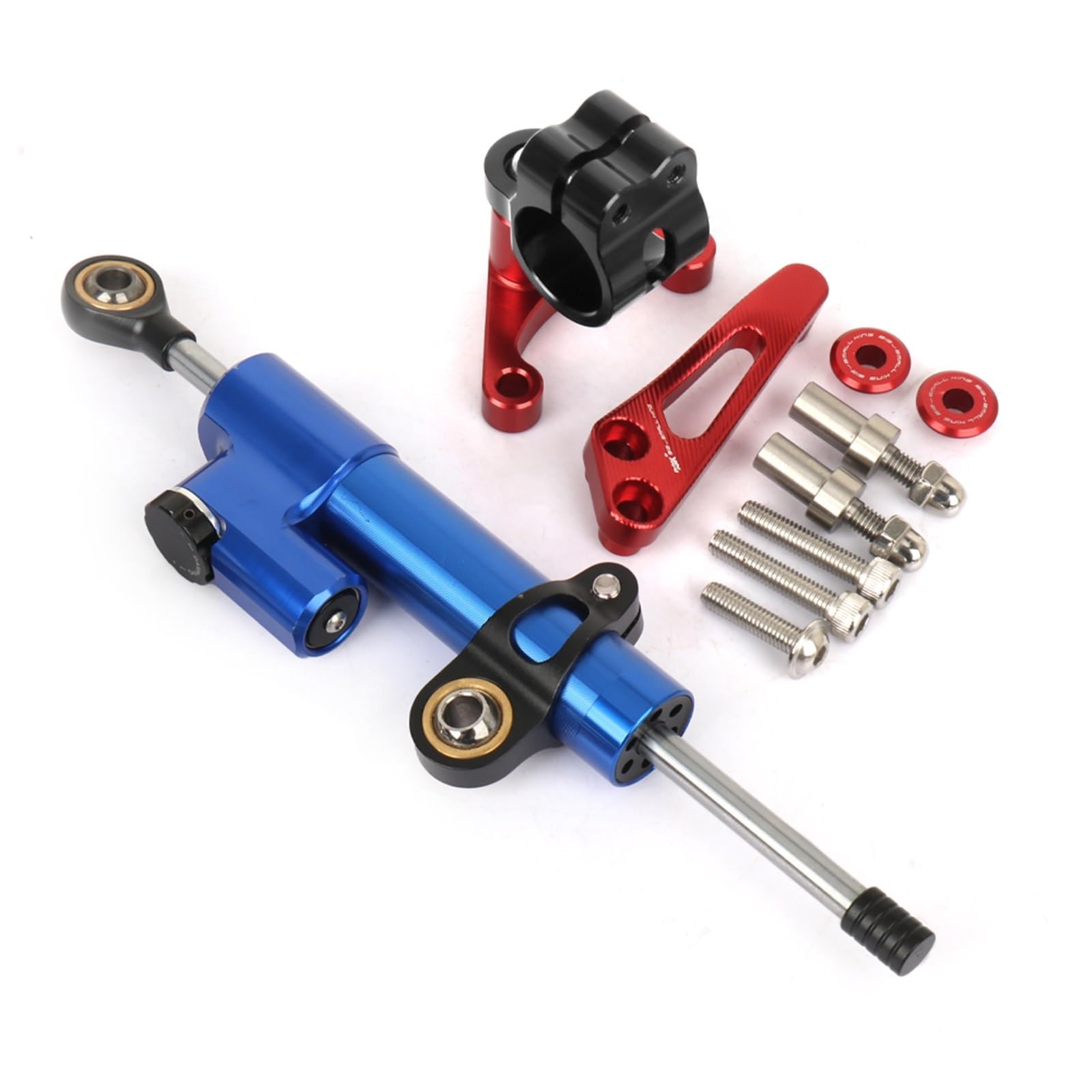 KRFDSV Lenkungsdämpfe Stabilizer Kompatibel Mit Ducati Für Supersport 950 2018-2021 Motorrad-Lenkungsdämpfer Moto-Lenkungsdämpfer Stoßdämpfer Motorrad-Absorber-Stabilisator(Red,C) von KRFDSV