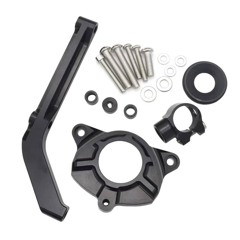 KRFDSV Lenkungsdämpfe Stabilizer Kompatibel Mit Für Z1000 2014-2019 Motorrad-Lenkungsstabilisierungsdämpferhalterung Moto-Lenkungsdämpfer-Stoßdämpferzubehör(Black,A) von KRFDSV