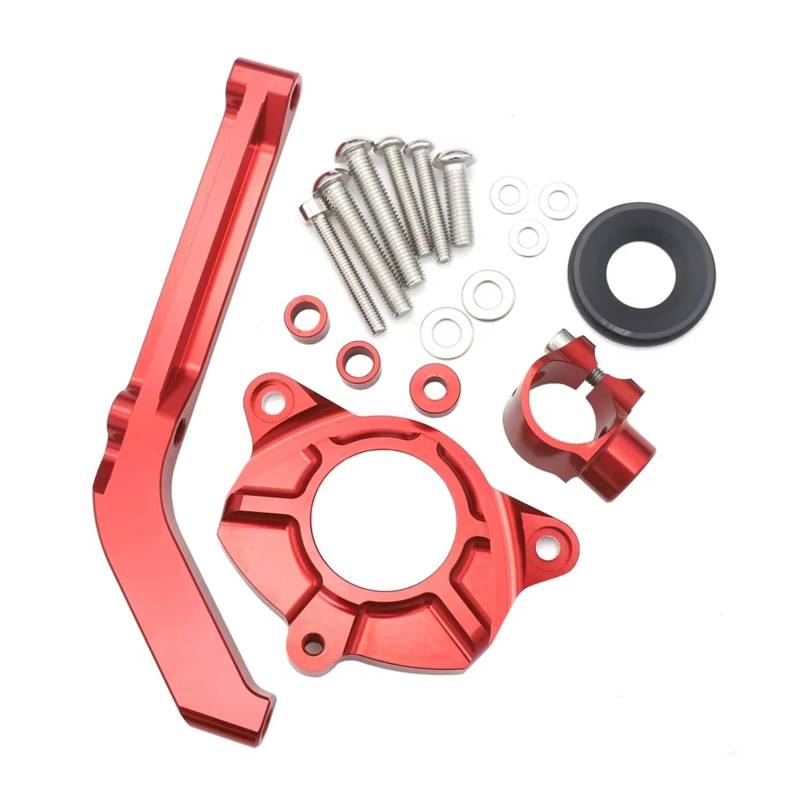 KRFDSV Lenkungsdämpfe Stabilizer Kompatibel Mit Für Z1000 2014-2019 Motorrad-Lenkungsstabilisierungsdämpferhalterung Moto-Lenkungsdämpfer-Stoßdämpferzubehör(Red,A) von KRFDSV