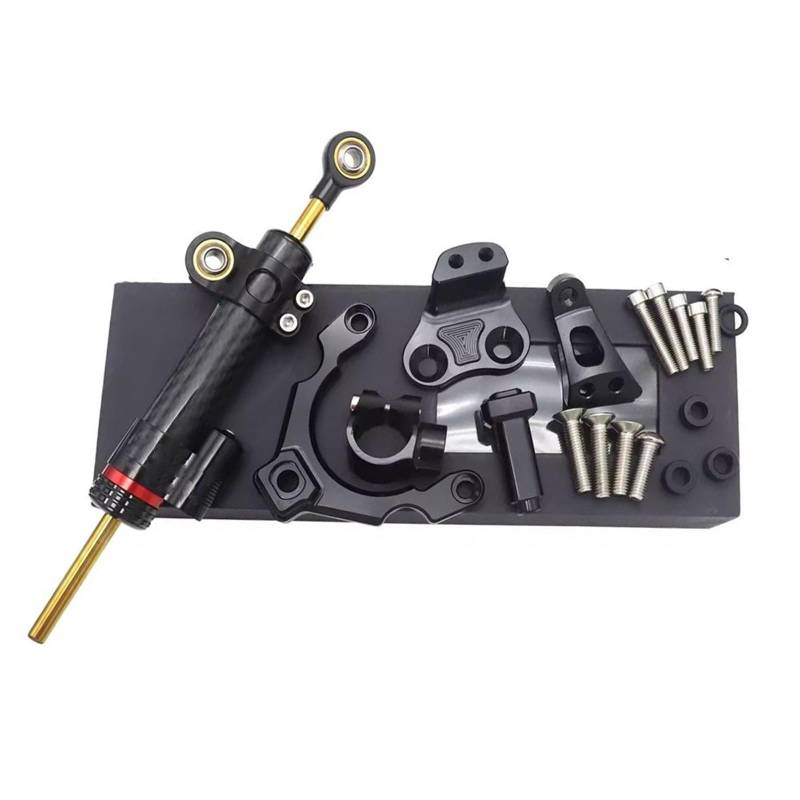 KRFDSV Lenkungsdämpfe Stabilizer Kompatibel Mit Für Z900 2017 2018 2019 2020 Motorrad CNC Lenkungsdämpfer Montagehalterung Kit Stoßdämpfer Stabilisator Lenker Balance(F) von KRFDSV