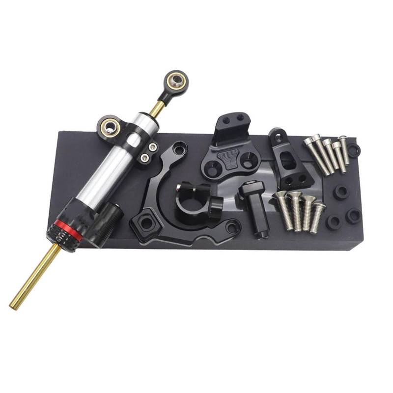KRFDSV Lenkungsdämpfe Stabilizer Kompatibel Mit Für Z900 2017 2018 2019 2020 Motorrad CNC Lenkungsdämpfer Montagehalterung Kit Stoßdämpfer Stabilisator Lenker Balance(G) von KRFDSV