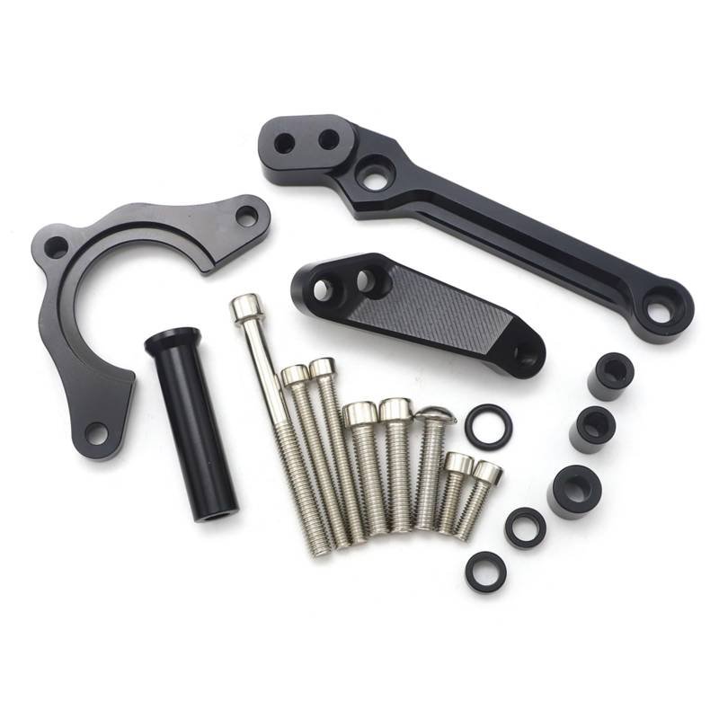 KRFDSV Lenkungsdämpfe Stabilizer Kompatibel Mit Für Z900 2017-2022 Motorrad Stoßdämpfer Richtung Dämpfer Halterung Lenkung Moto Lenkung Dämpfer Schock(Black,A) von KRFDSV