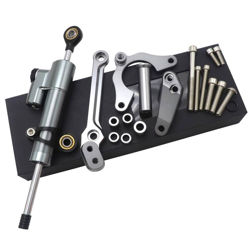 KRFDSV Lenkungsdämpfe Stabilizer Kompatibel Mit Für Z900 2017-2022 Motorrad Stoßdämpfer Richtung Dämpfer Halterung Lenkung Moto Lenkung Dämpfer Schock(Black,B) von KRFDSV