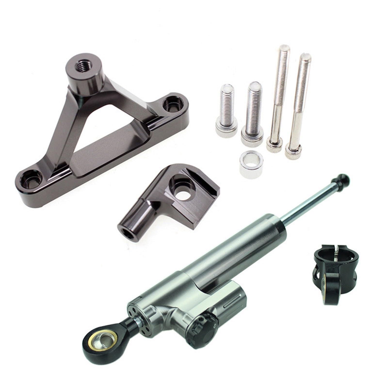 KRFDSV Lenkungsdämpfe Stabilizer Kompatibel Mit Für ZX6R 2007-2008 Motorräder Dämpfer Lenkung Stabilisieren Dämpfer Halterung Montage Unterstützung Halter Kit Set(A) von KRFDSV