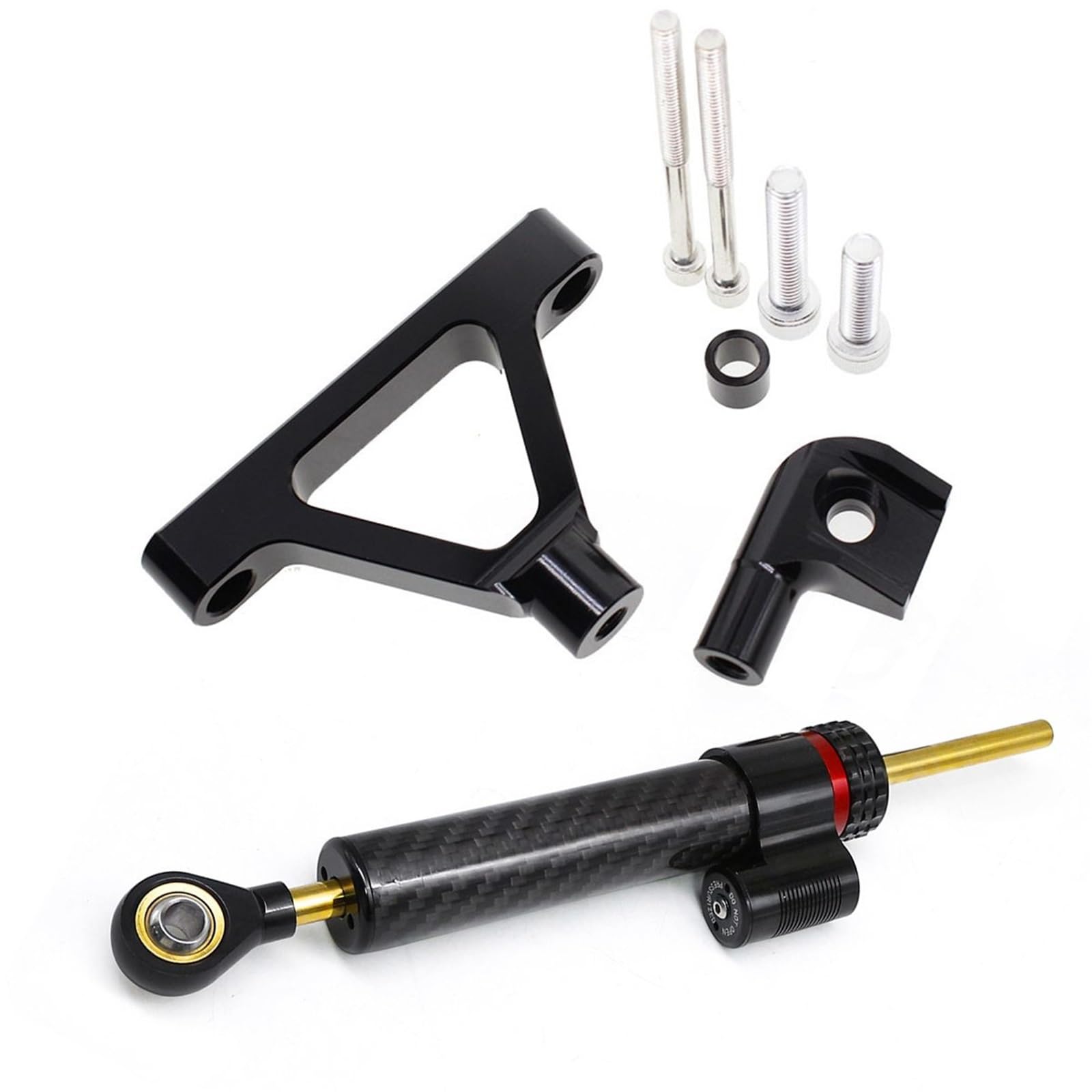 KRFDSV Lenkungsdämpfe Stabilizer Kompatibel Mit Für ZX6R 2007-2008 Motorräder Dämpfer Lenkung Stabilisieren Dämpfer Halterung Montage Unterstützung Halter Kit Set(B) von KRFDSV