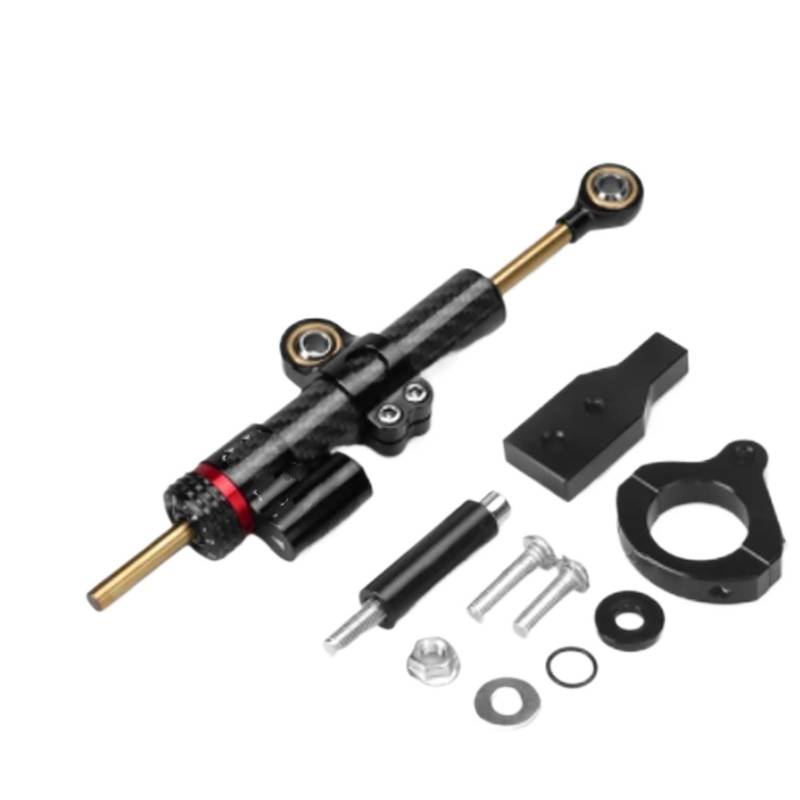 KRFDSV Lenkungsdämpfe Stabilizer Kompatibel Mit NSS350 2021 2022 2023 Motorrad-Lenkungsdämpfer Moto-Lenkungsdämpfer Stoßdämpfer Motorrad-Absorber-Stabilisator-Zubehör(Black,C) von KRFDSV