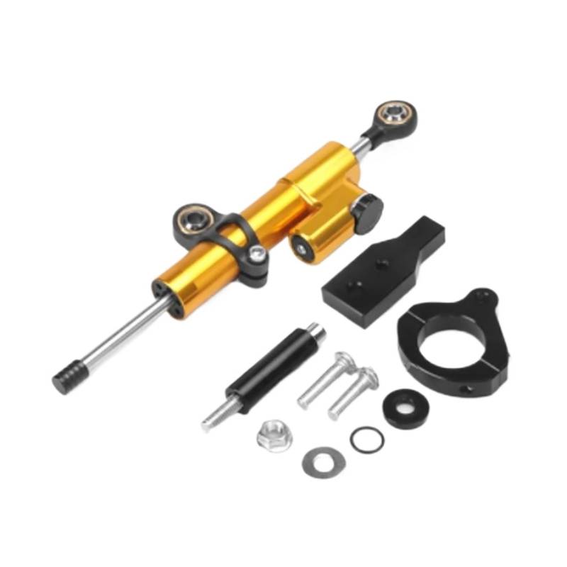 KRFDSV Lenkungsdämpfe Stabilizer Kompatibel Mit NSS350 2021 2022 2023 Motorrad-Lenkungsdämpfer Moto-Lenkungsdämpfer Stoßdämpfer Motorrad-Absorber-Stabilisator-Zubehör(Black,D) von KRFDSV