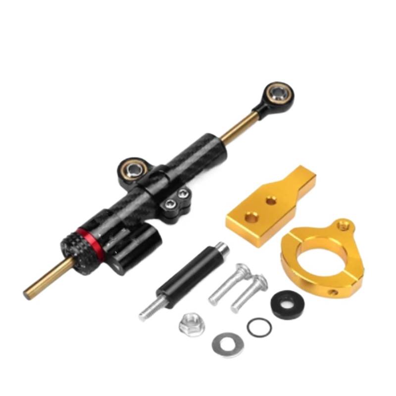 KRFDSV Lenkungsdämpfe Stabilizer Kompatibel Mit NSS350 2021 2022 2023 Motorrad-Lenkungsdämpfer Moto-Lenkungsdämpfer Stoßdämpfer Motorrad-Absorber-Stabilisator-Zubehör(Yellow,C) von KRFDSV