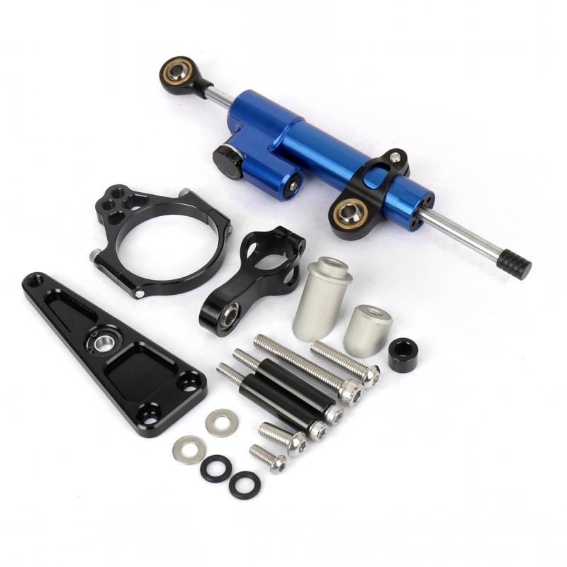 KRFDSV Lenkungsdämpfe Stabilizer Kompatibel Mit NSS750 2021 2022 2023 Motorrad-Lenkungsdämpfer Moto-Lenkungsdämpfer Stoßdämpfer Motorrad-Absorber-Stabilisator-Zubehör(Black,C) von KRFDSV