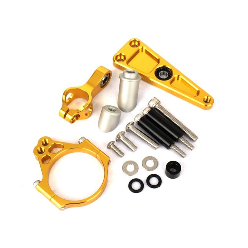 KRFDSV Lenkungsdämpfe Stabilizer Kompatibel Mit NSS750 2021 2022 2023 Motorrad-Lenkungsdämpfer Moto-Lenkungsdämpfer Stoßdämpfer Motorrad-Absorber-Stabilisator-Zubehör(Yellow,A) von KRFDSV