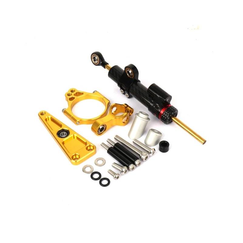 KRFDSV Lenkungsdämpfe Stabilizer Kompatibel Mit NSS750 2021 2022 2023 Motorrad-Lenkungsdämpfer Moto-Lenkungsdämpfer Stoßdämpfer Motorrad-Absorber-Stabilisator-Zubehör(Yellow,G) von KRFDSV